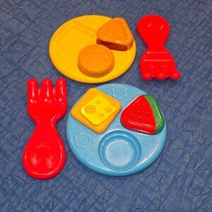 LEAP FROG Shapes & Sharing Pink Picnic Basket Pieces